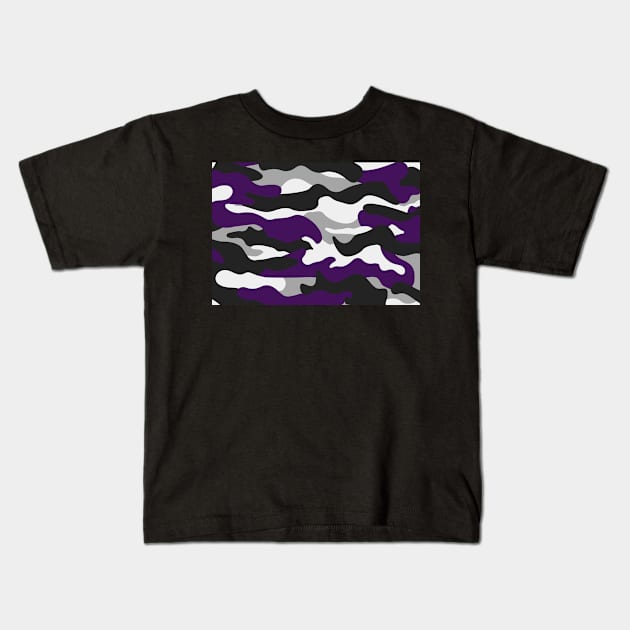 Copia de CAMO CAMOUFLAGE - PURPLE Kids T-Shirt by JosanDSGN